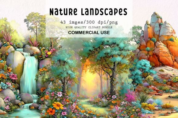 Download Watercolor Nature Landscapes PNG Clipart - Art Collection