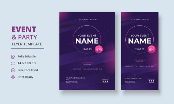 Download Event Flyer, Party Flyer, Auction Banner - Art Collection