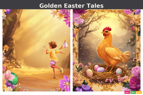 Download Golden Easter Tales Pages - Gold Collection