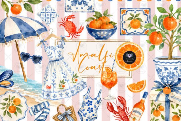 Download Amalfi Coast Summer Clipart - Art Collection