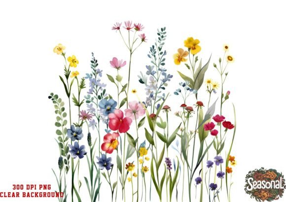 Download Wildflower Bouquet Watercolor Clipart - Art Collection